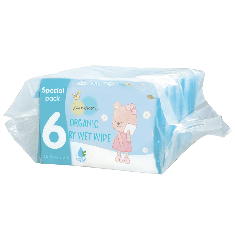 Lamoon Organic Baby Wet Wipe (20 Sheets)