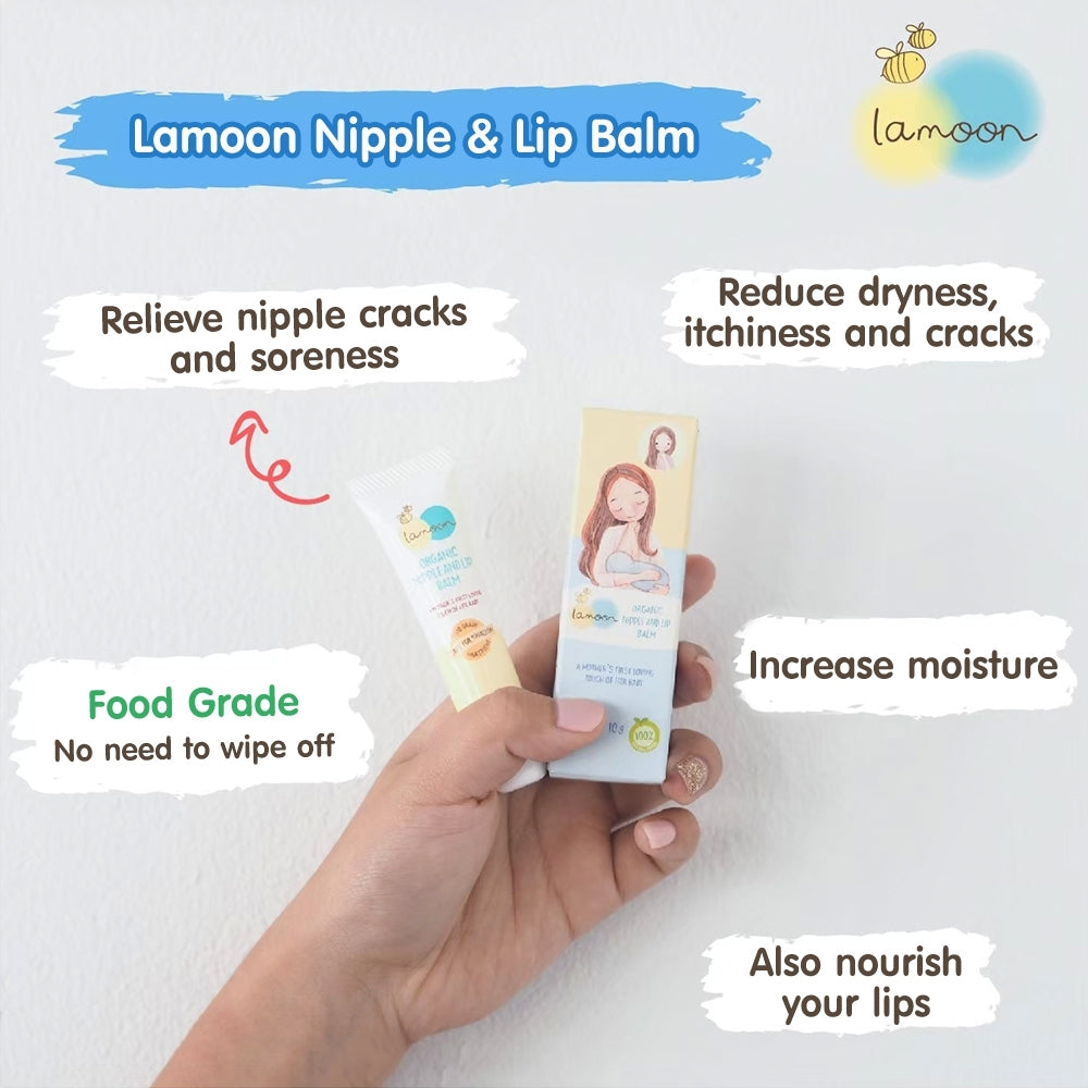 Lamoon Nipple and Lip Balm 10g