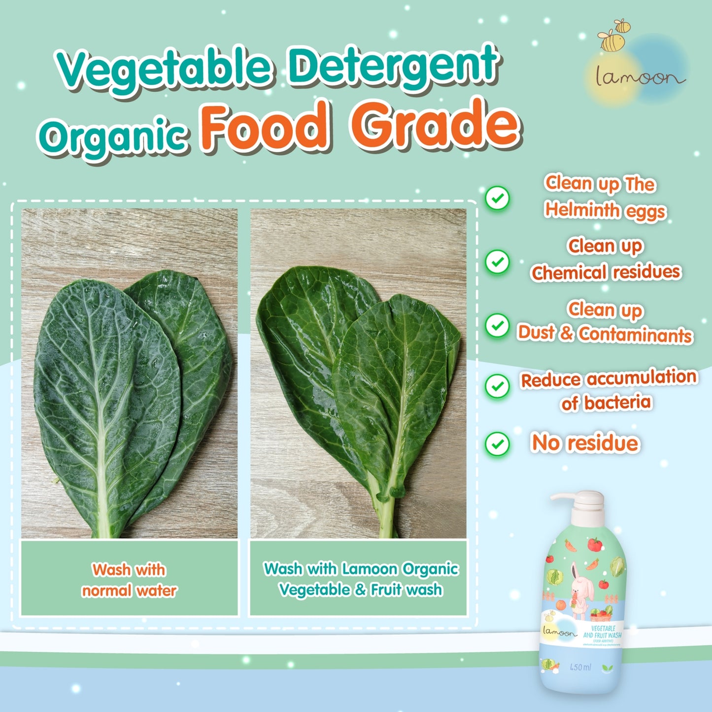 Lamoon Vegetable & Fruit Wash (Refill) 400ml