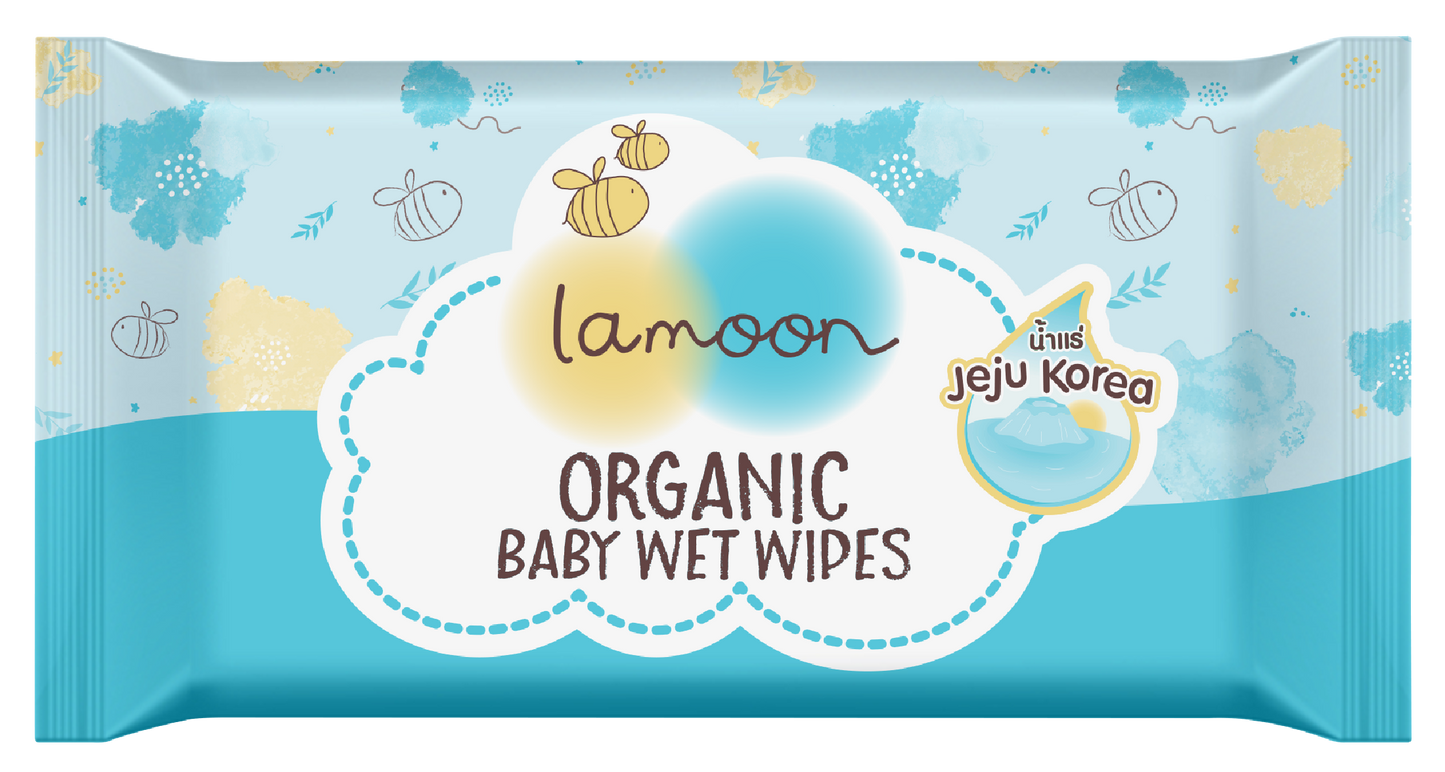 Lamoon Organic Baby Wet Wipe (20 Sheets)