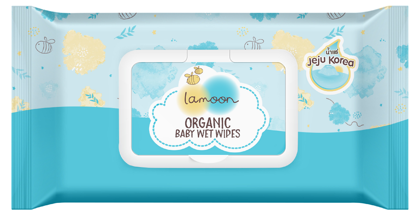 Lamoon Organic Baby Wet Wipe (50 Sheets)